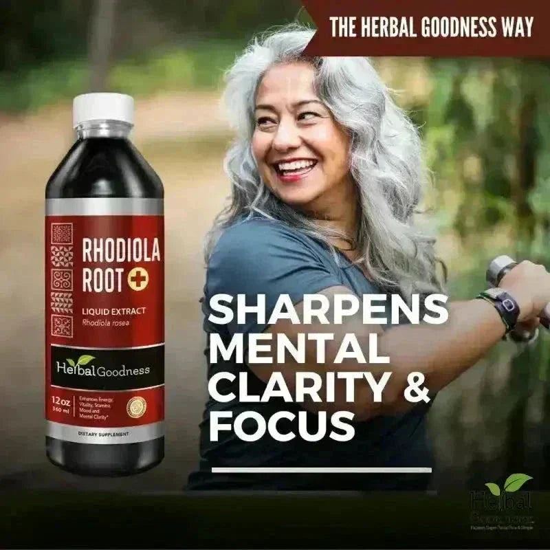 Rhodiola Root Organic Liquid Extract – Natural Adaptogen for Energy, Stamina & Stress Wellness | Buy Online Liquid Extract Herbal Goodness 