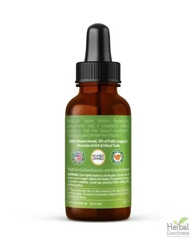 Avocado Leaf - Organic 15X Liquid Extract - Immunity & Heart Health Liquid Extract Herbal Goodness 