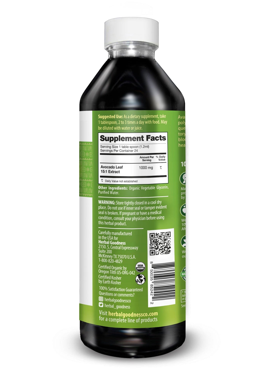 Avocado Leaf Extract - Liquid Extract Liquid Extract Herbal Goodness 