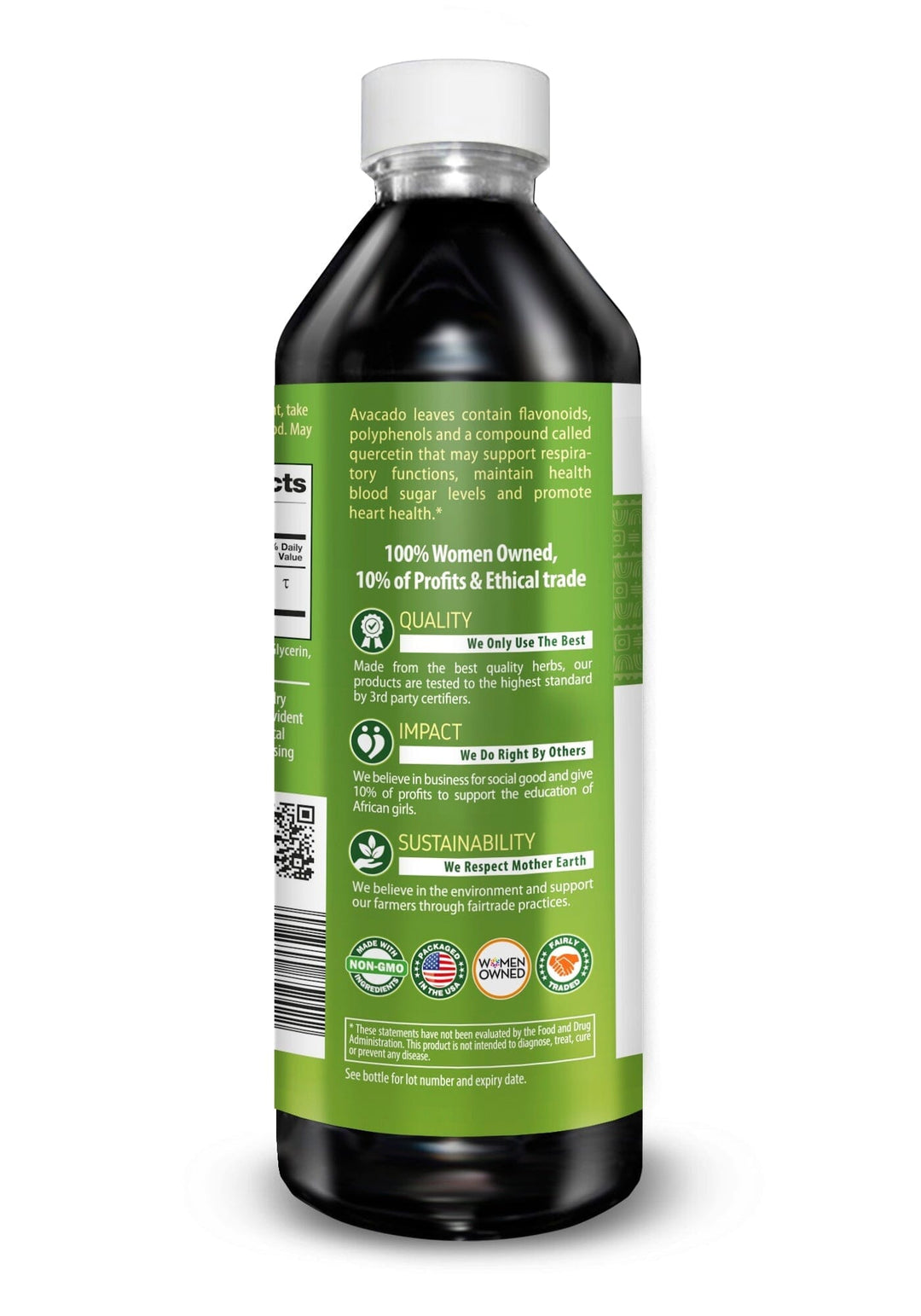 Avocado Leaf - Organic 1oz 15X Liquid Extract - Immunity & Heart Health Liquid Extract Herbal Goodness 