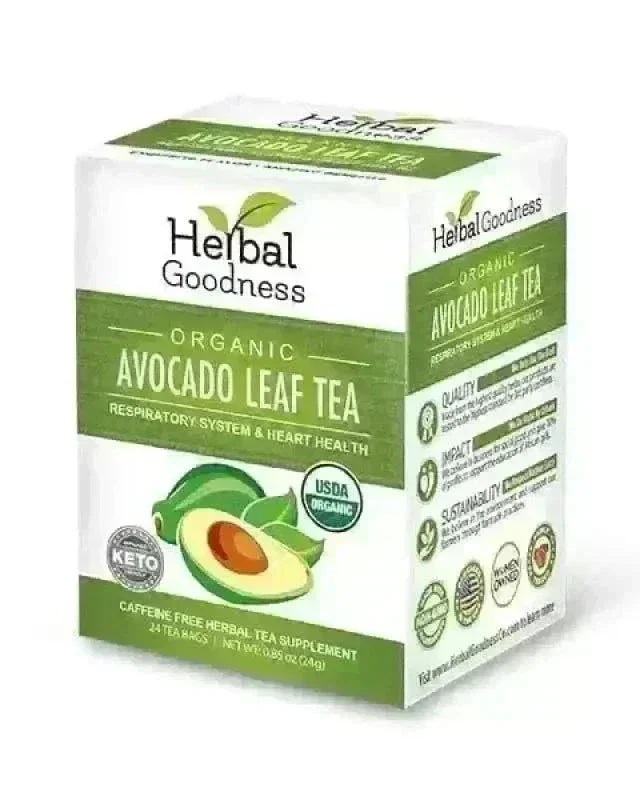Avocado Leaf Tea - Organic 24/2g Tea bags - Immunity & Heart Health Tea & Infusions Herbal Goodness Unit 