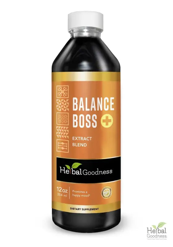 Balance Boss - 1oz 15X Liquid Extract - Mood &amp; Relaxation Liquid Extract Herbal Goodness 12 oz 