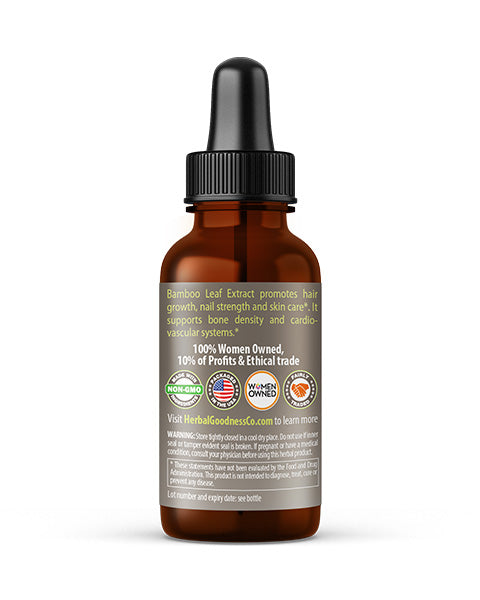 Bamboo Leaf Extract- Liquid Extract - Herbal Goodness