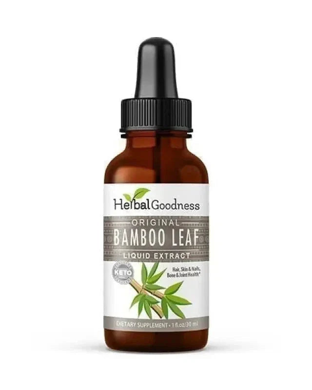 Bamboo Leaf Extract- Liquid - Bone, Hair, Skin & Nails - Herbal Goodness Liquid Extract Herbal Goodness 1oz 
