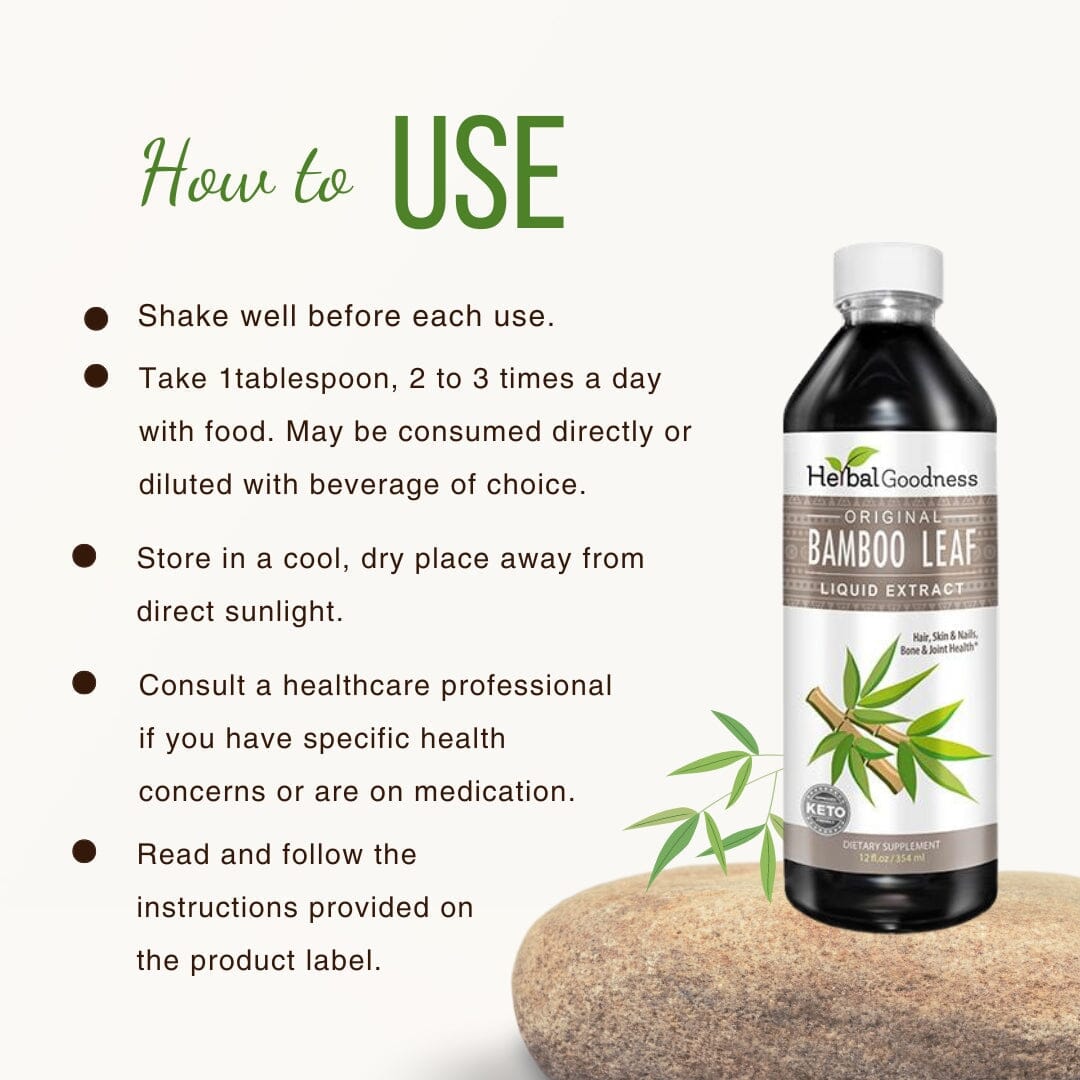 Bamboo Leaf Extract- Liquid Extract - Herbal Goodness Liquid Extract Herbal Goodness 