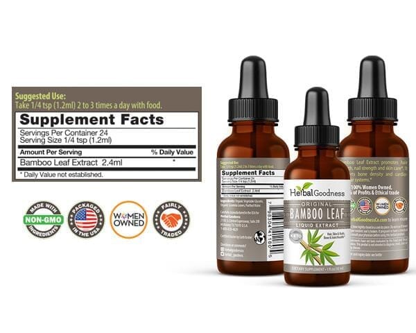 Bamboo Leaf Extract- Liquid Extract - Herbal Goodness Liquid Extract Herbal Goodness 