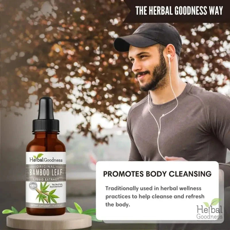 Bamboo Leaf - Organic 15X Liquid Extract - Nature's Collagen & Biotin Liquid Extract Herbal Goodness 
