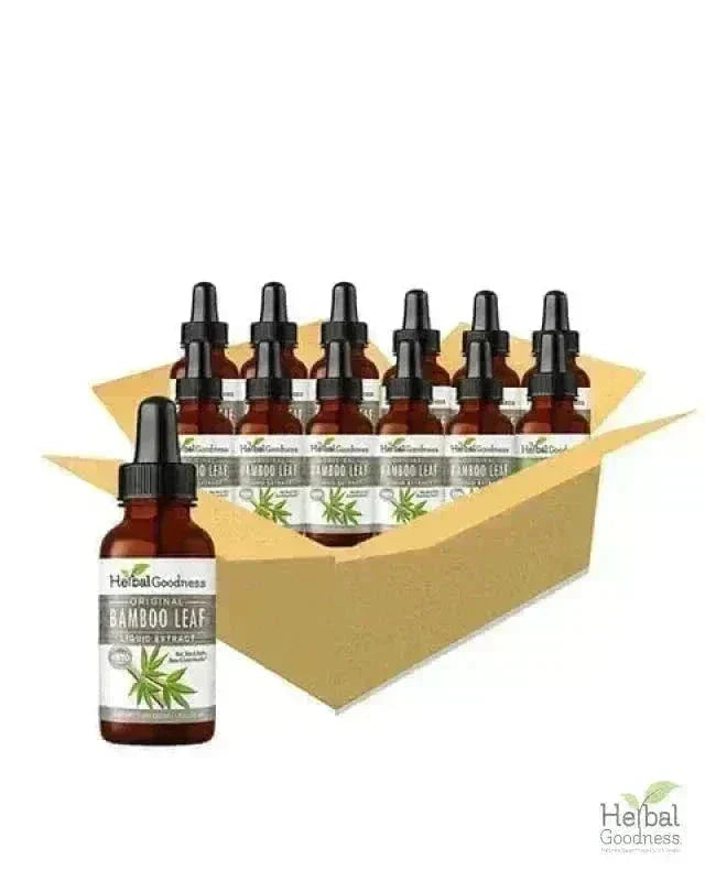Bamboo Leaf - Organic 1oz 15X Liquid Extract - Nature's Collagen & Biotin Liquid Extract Herbal Goodness 1 oz Case(12) 