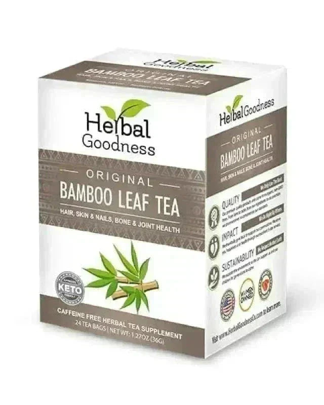 Bamboo Leaf Tea – Caffeine-Free | 24 Tea Bags (1.5g Each) Tea & Infusions Herbal Goodness Unit 