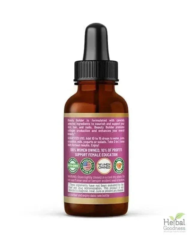 Beauty Builder Liquid Extract 15X – Skin Support & Collagen Wellness Formula Liquid Extract Herbal Goodness 