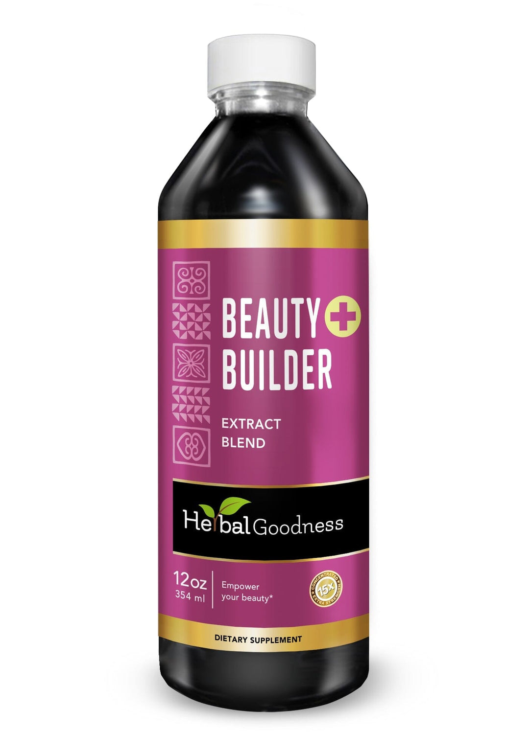 Beauty Builder Plus - Liquid Liquid Extract Herbal Goodness 12oz 