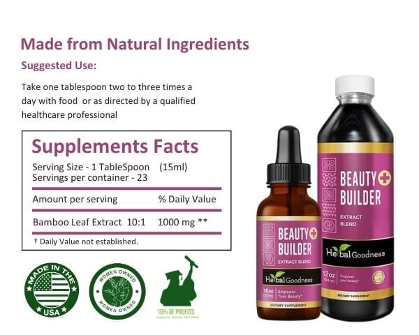 Beauty Builder Plus - Liquid - Beauty & Skin Support - Herbal Goodness Liquid Extract Herbal Goodness 