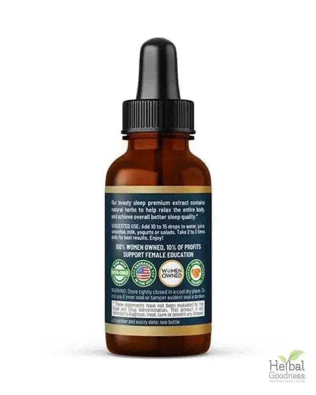 Beauty Sleep 15X Liquid Extract – Natural Sleep & Relaxation Herbal Supplement | Herbal Goodness Liquid Extract Herbal Goodness 
