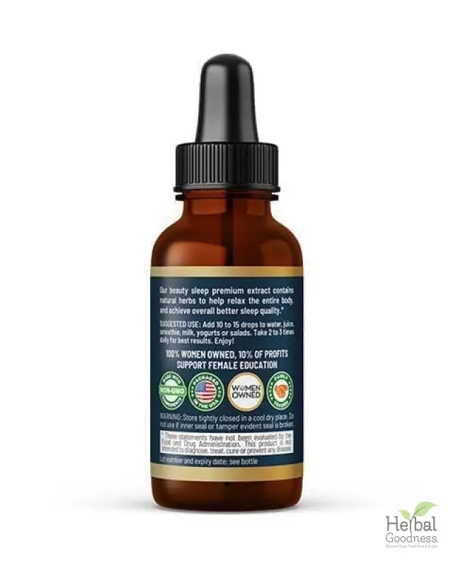 Beauty Sleep - 1oz 15X Liquid Extract - Sleep &amp; Relaxation Liquid Extract Herbal Goodness 