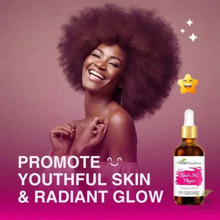 Black Girl Magic 2fl.oz - Plant Based - Dietary Supplement, Youth and Energy. - Herbal Goodness Liquid Extract Herbal Goodness 