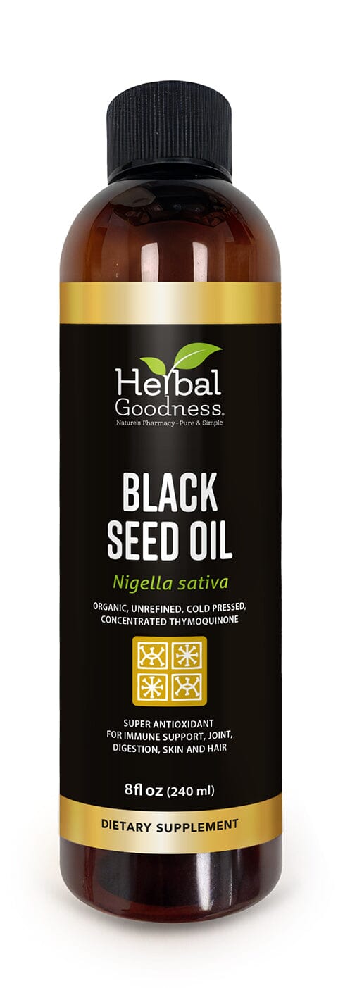 Black Seed Oil 8oz - Cold-Pressed Oil - Liquid- Herbal Goodness Liquid Extract Herbal Goodness 