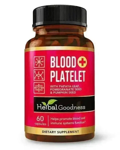 Blood Platelet Plus - Capsule 60/600mg-20X Strength - Herbal Goodness Capsules Herbal Goodness Unit