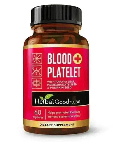 Blood Platelet Plus - Capsule 60/600mg-20X Strength Capsules Herbal Goodness Unit
