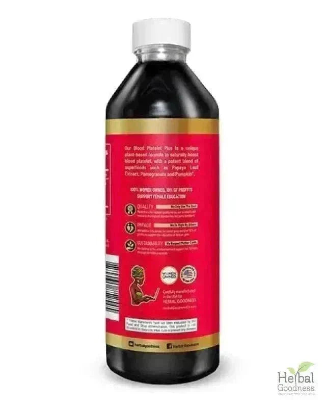 Blood Platelet Plus – Liquid Herbal Extract | 15X Strength Papaya Leaf - Herbal Goodness Liquid Extract Herbal Goodness 