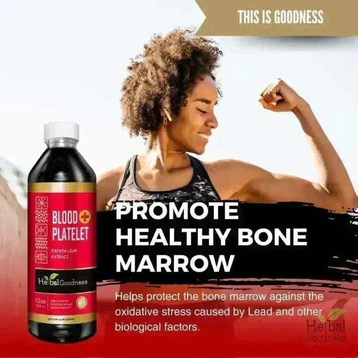 Blood Platelet Plus – Liquid Herbal Extract | 15X Strength Papaya Leaf Liquid Extract Herbal Goodness 