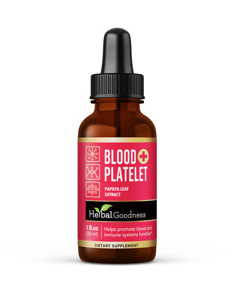 Blood Platelet with Papaya Leaf - Organic 1oz 15X Liquid Extract - Platelet & Bone Marrow