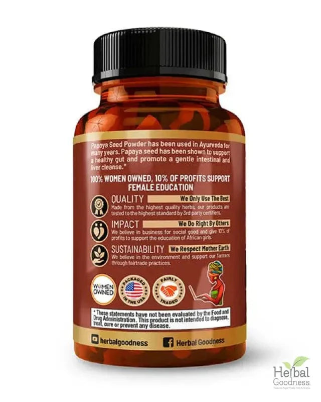 Body Detox Capsules 60ct /600mg Capsules Herbal Goodness 