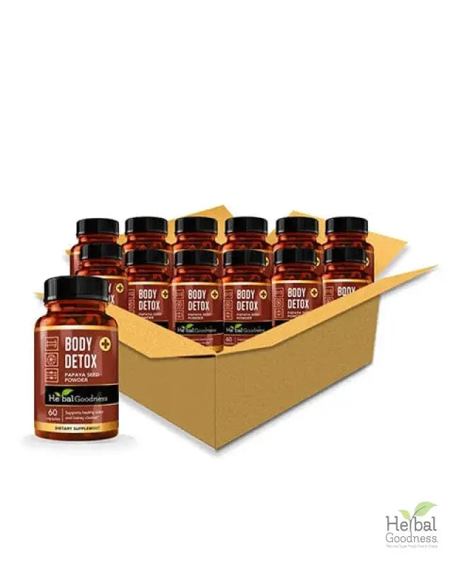 Body Detox Capsules 60ct /600mg Capsules Herbal Goodness Case Qty - (12) 