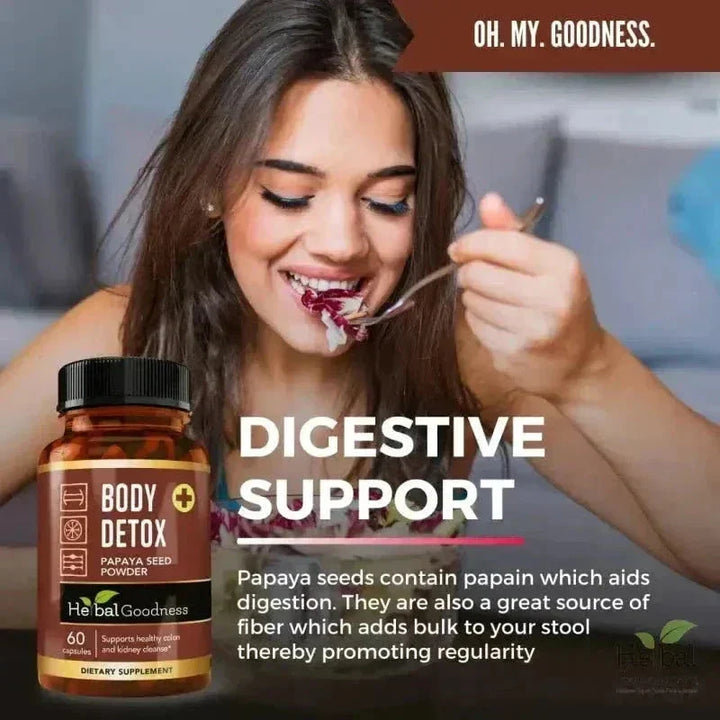 Body Detox Capsules 60ct /600mg - Herbal Goodness Capsules Herbal Goodness 