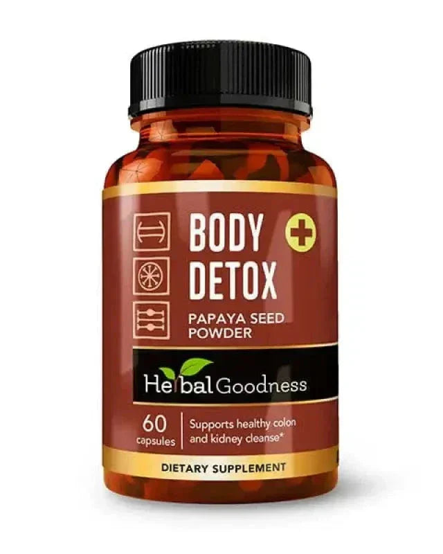 Body Detox Capsules 60ct /600mg - Herbal Goodness Capsules Herbal Goodness Unit 