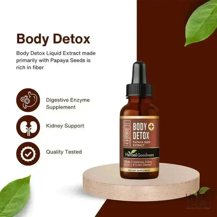 Body Detox Herbal Liquid Extract – Papaya Seed - Herbal Goodness Liquid Extract Herbal Goodness 