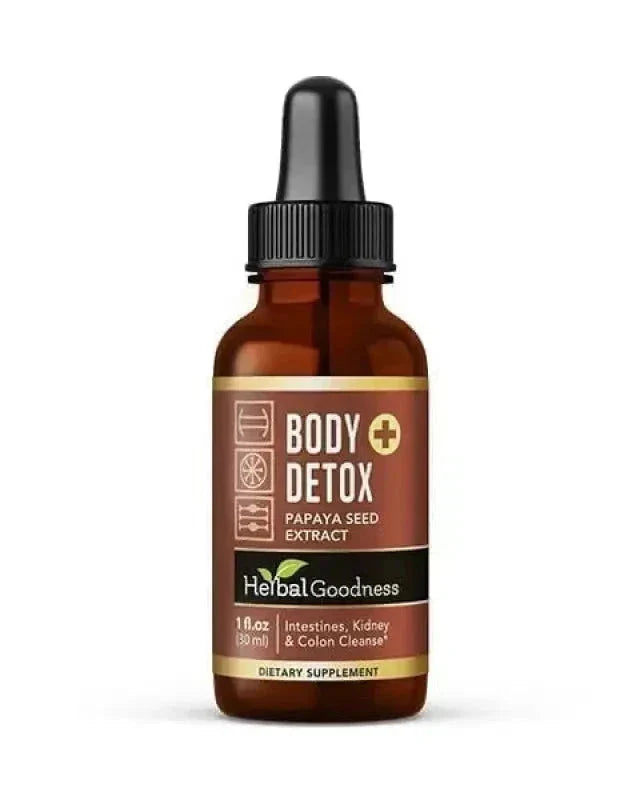 Body Detox Herbal Liquid Extract – Papaya Seed - Herbal Goodness Liquid Extract Herbal Goodness 1oz 