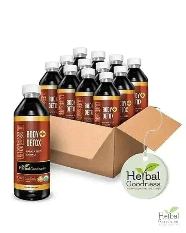 Body Detox Herbal Liquid Extract – Papaya Seed - Herbal Goodness Liquid Extract Herbal Goodness Case Qty (12) 