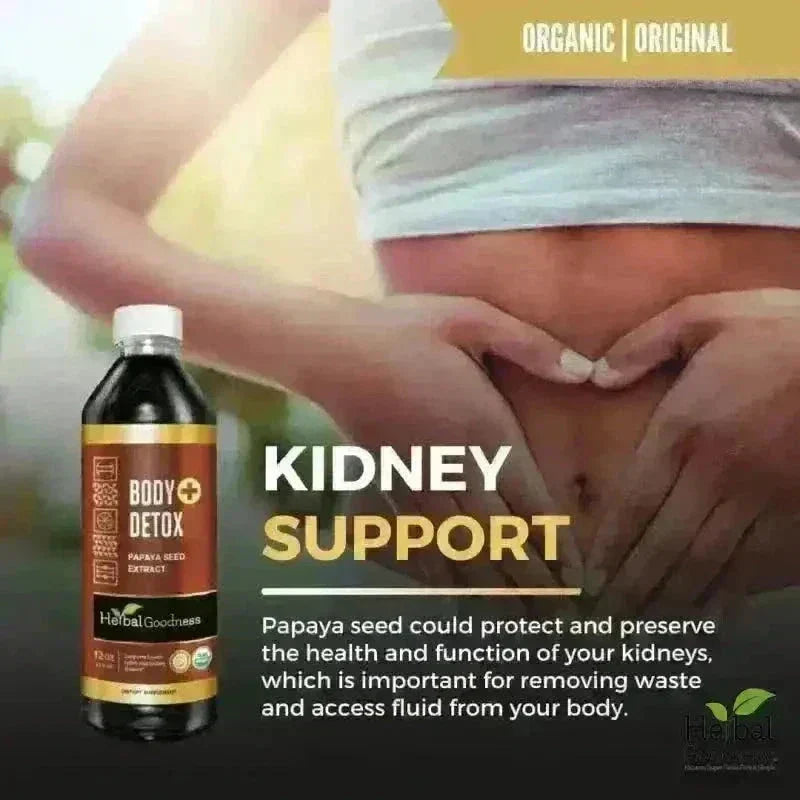 Body Detox with Papaya Seed - Organic 15X Liquid Extract - Intestine & Gut Cleanse Liquid Extract Herbal Goodness 