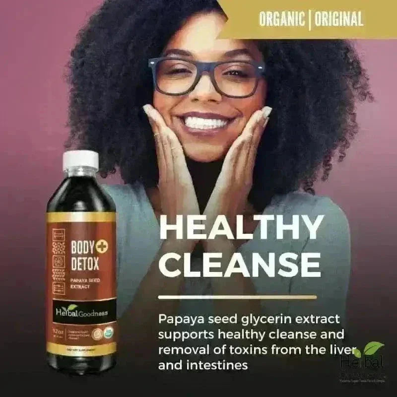 Body Detox with Papaya Seed - Organic 15X Liquid Extract - Intestine & Gut Cleanse Liquid Extract Herbal Goodness 