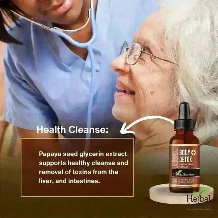 Body Detox with Papaya Seed - Organic 15X Liquid Extract - Intestine & Gut Cleanse Liquid Extract Herbal Goodness 