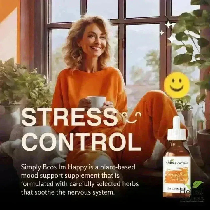 Simply Bcos Im Happy - 2fl.oz - Mood &amp; Zen Liquid Extract Herbal Goodness 