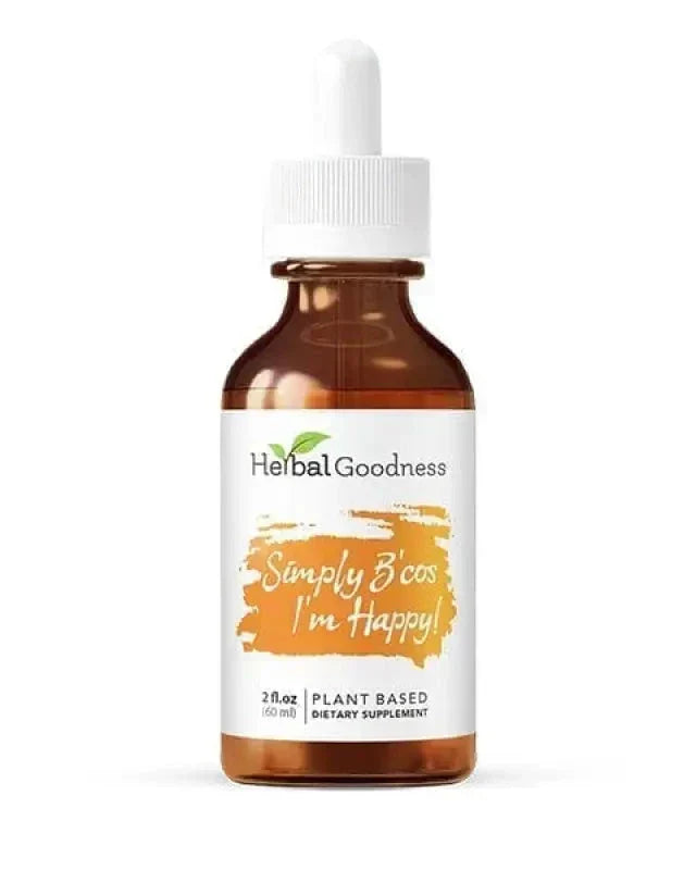 Simply Bcos Im Happy - 2fl.oz - Mood & Zen Liquid Extract Herbal Goodness 