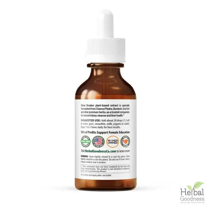 Break those Stones Baby! - 2fl.oz - Plant Based - Dietary Supplement, Kidney Cleanse and Liver Health - Herbal Goodness Liquid Extract Herbal Goodness 