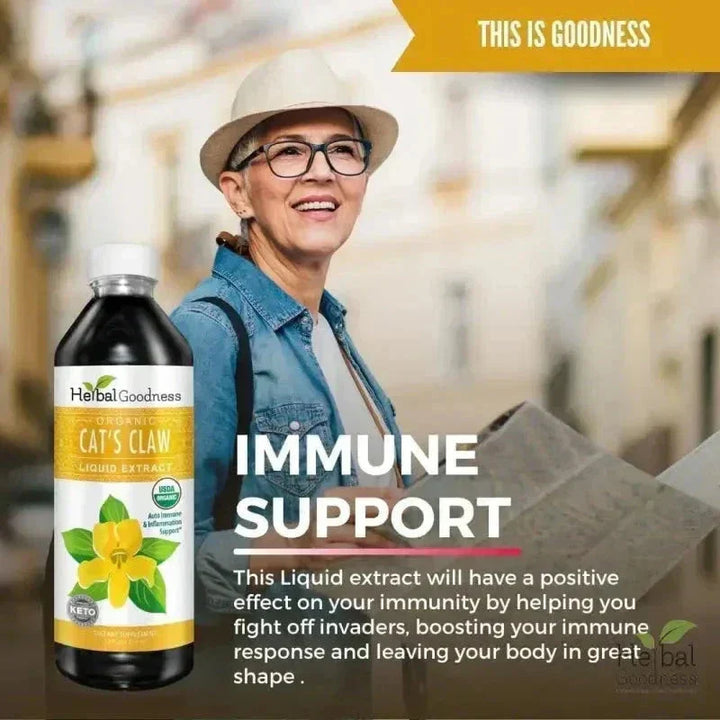 Cat's Claw - Organic - 15X Liquid Extract - Joint Health Liquid Extract Herbal Goodness 