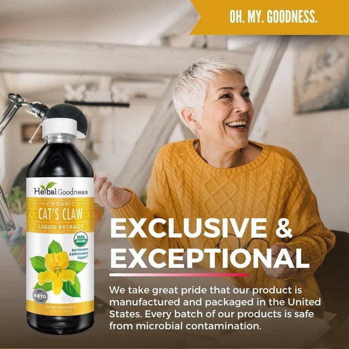 Cat's Claw - Organic 1oz 15X Liquid Extract - Joint Health Liquid Extract Herbal Goodness 