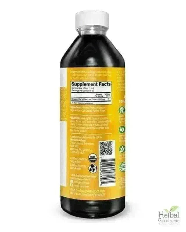 Cat's Claw - Organic 1oz 15X Liquid Extract - Joint Health Liquid Extract Herbal Goodness 