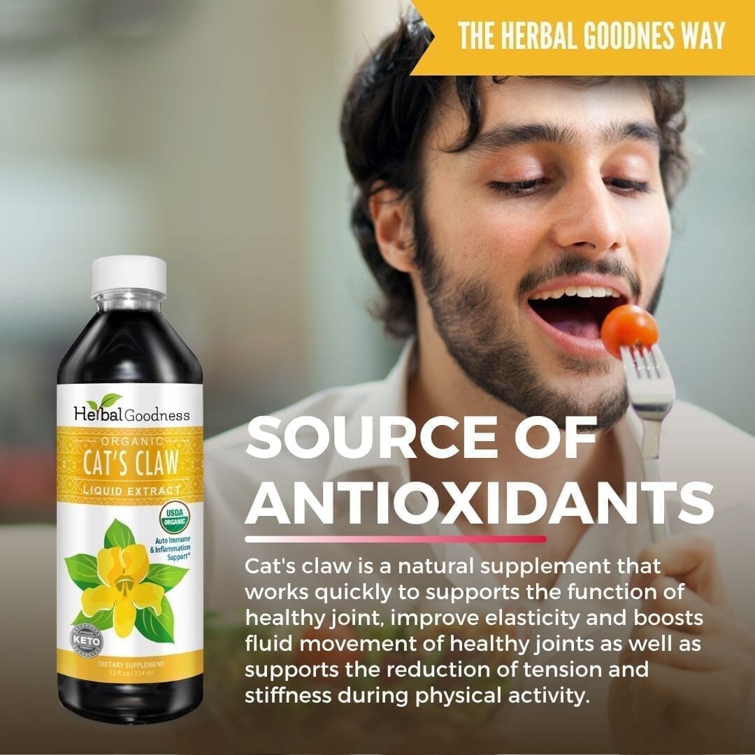 Cat's Claw - Organic 1oz 15X Liquid Extract - Joint Health Liquid Extract Herbal Goodness 