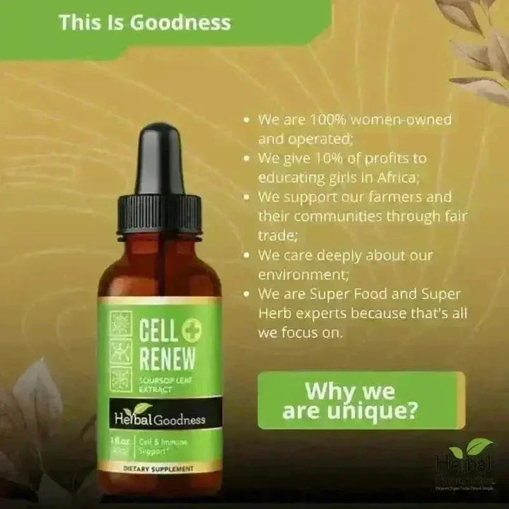 Cell Renew - 1oz 15X Liquid Extract - Immunity & Cell Health Liquid Extract Herbal Goodness 