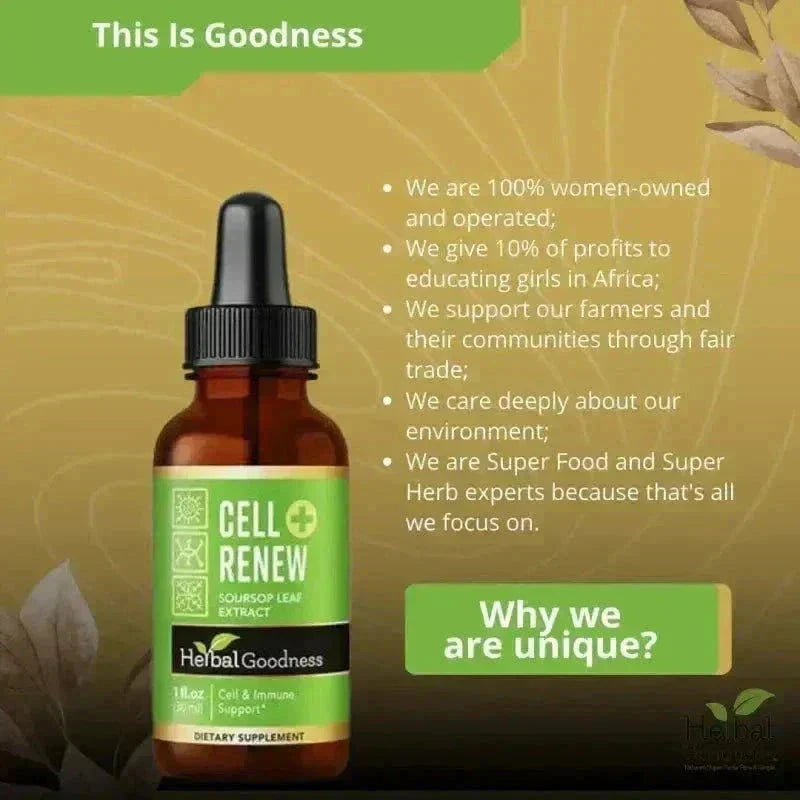 Cell Renew Plus – Organic - Liquid Extract - Herbal Goodness Liquid Extract Herbal Goodness 