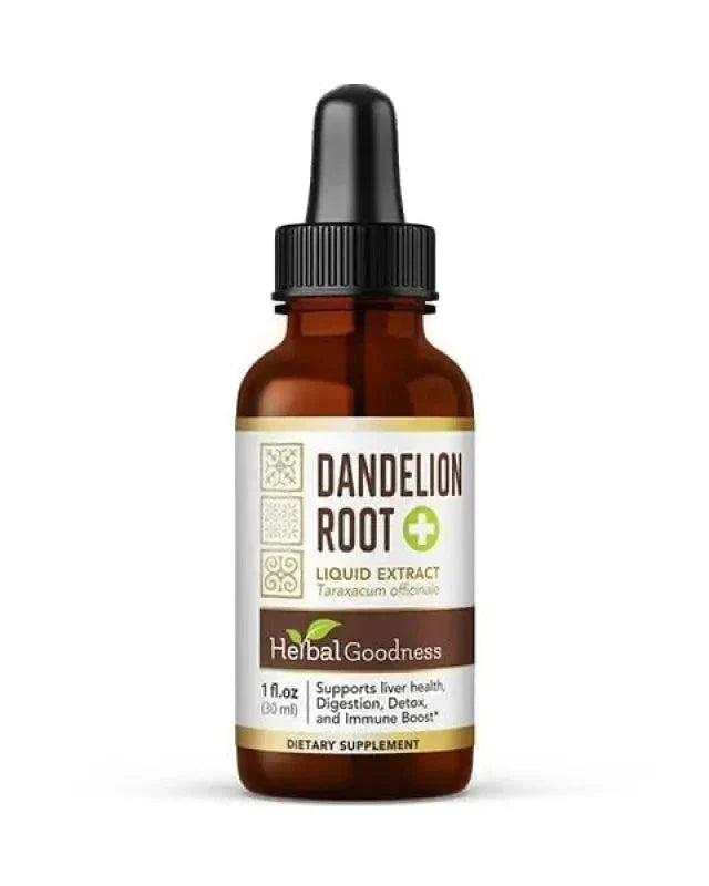 Dandelion Root Liquid Extract - Organic - Detox & Liver Liquid Extract Herbal Goodness 1oz 