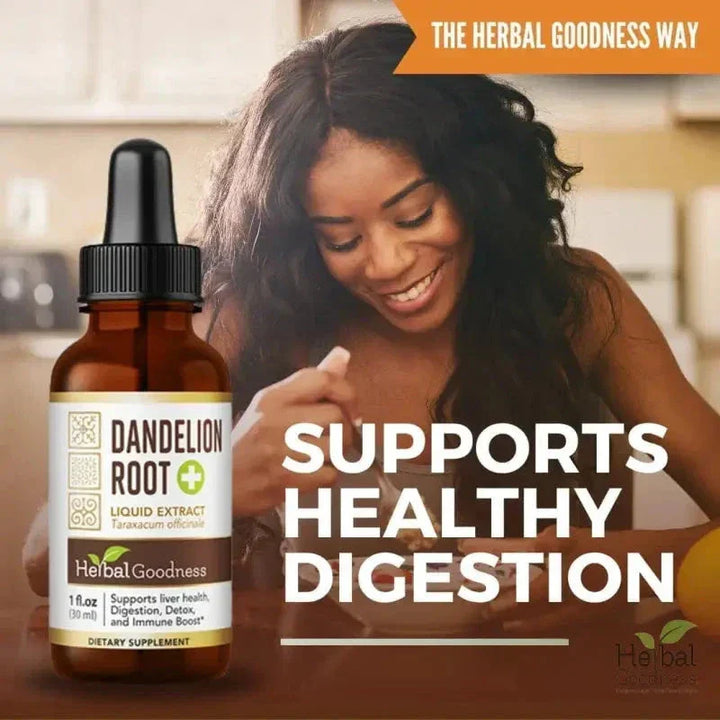 Dandelion Root Liquid Extract - Organic - Detox & Liver Liquid Extract Herbal Goodness 