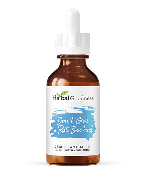 Don't Give a Rats Bee-hind - 2fl.oz - Plant Based - Dietary Supplement Liquid Extract Herbal Goodness 