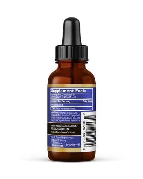 Energy and Vitality - 1oz 15X Liquid Extract - Energy & Performance Liquid Extract Herbal Goodness 