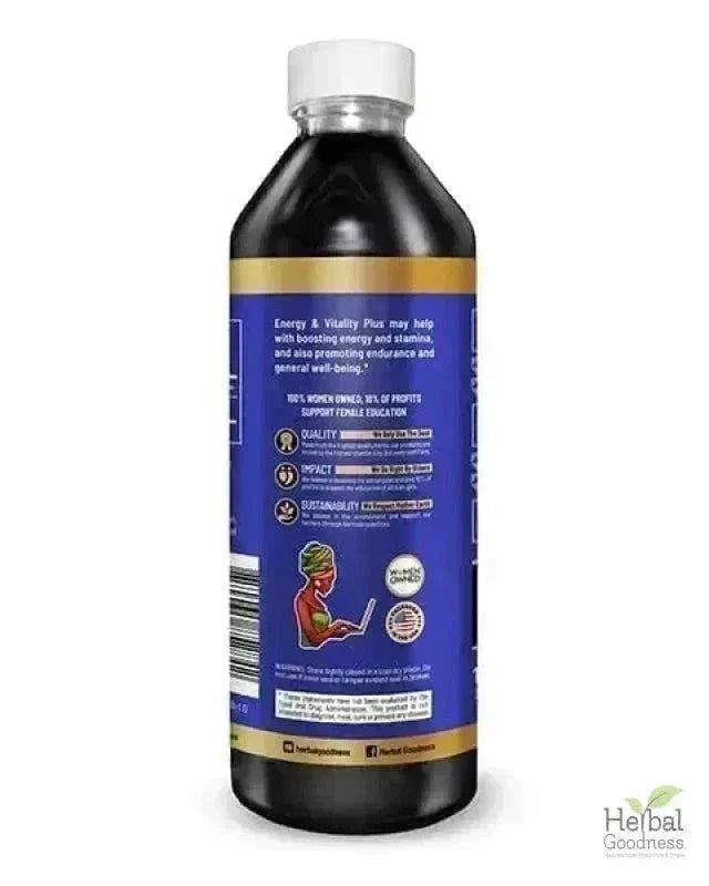 Energy and Vitality - Liquid Extract 12oz Liquid Extract Herbal Goodness 