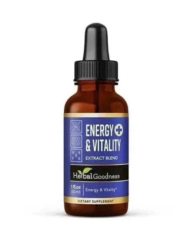 Energy and Vitality - Liquid Extract 12oz - Herbal Goodness Liquid Extract Herbal Goodness 1 oz 
